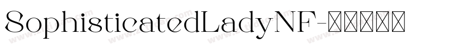 SophisticatedLadyNF字体转换