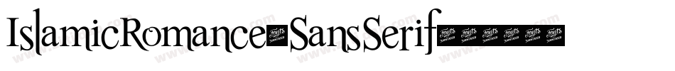 IslamicRomance-SansSerif字体转换