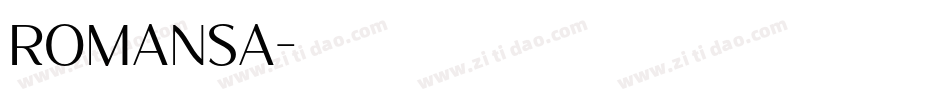 Romansa字体转换