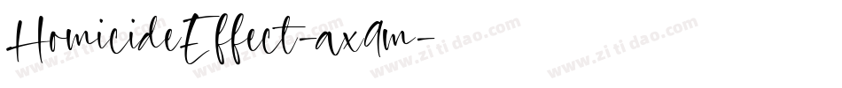 HomicideEffect-ax9m字体转换