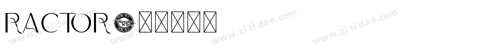 RACTOR字体转换