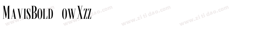 MavisBold-owXzz字体转换