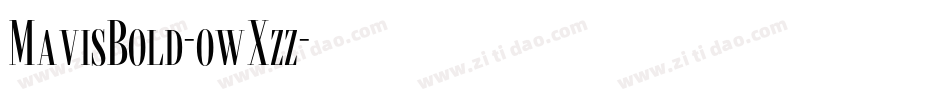 MavisBold-owXzz字体转换