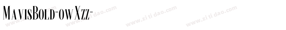 MavisBold-owXzz字体转换