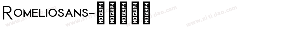 Romeliosans字体转换