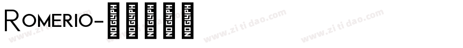 Romerio字体转换