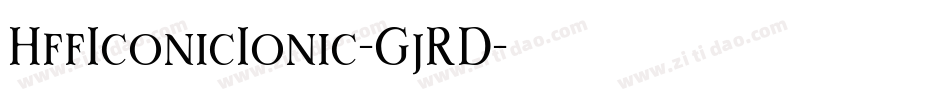 HffIconicIonic-GjRD字体转换
