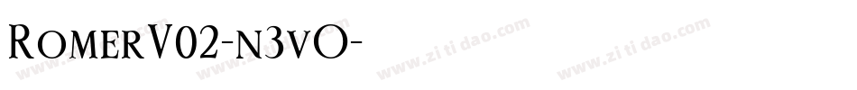 RomerV02-n3vO字体转换