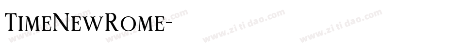 TimeNewRome字体转换