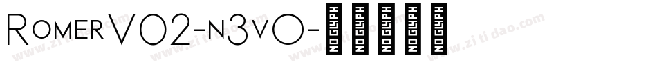 RomerV02-n3vO字体转换