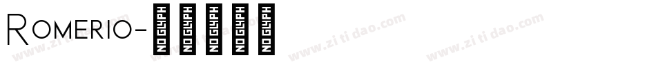 Romerio字体转换