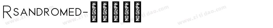 Rsandromed字体转换