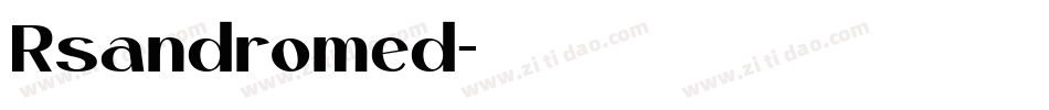 Rsandromed字体转换
