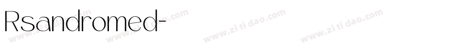 Rsandromed字体转换