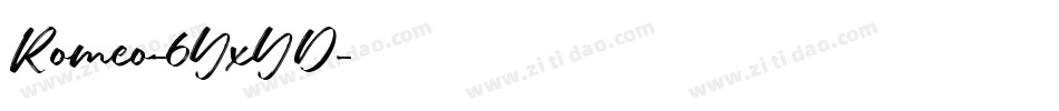 Romeo-6YxYD字体转换