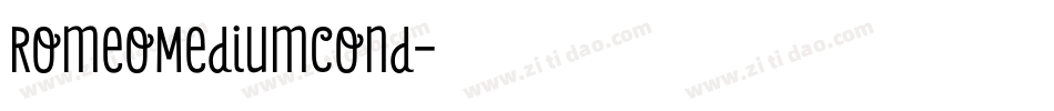 RomeoMediumCond字体转换