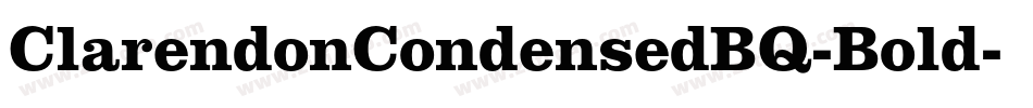 ClarendonCondensedBQ-Bold字体转换