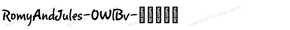 RomyAndJules-0WlBv字体转换