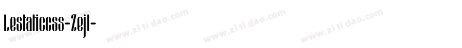 Lestaticcss-Zejl字体转换
