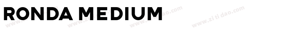 Ronda-Medium字体转换