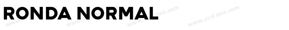 Ronda-Normal字体转换