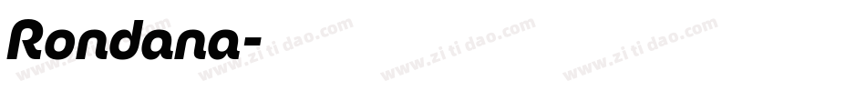 Rondana字体转换