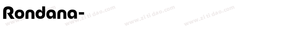 Rondana字体转换