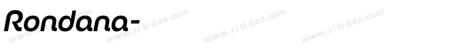 Rondana字体转换