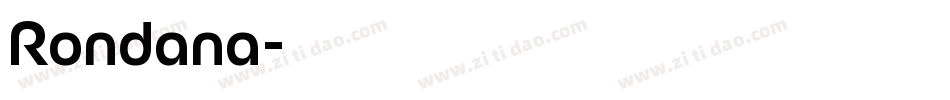 Rondana字体转换