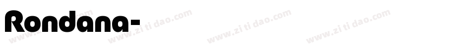 Rondana字体转换