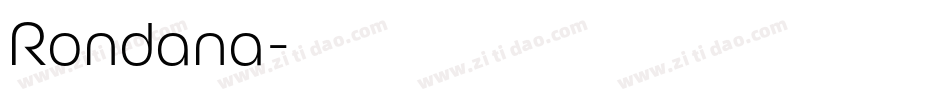 Rondana字体转换