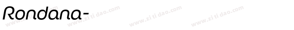 Rondana字体转换