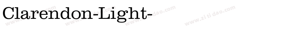 Clarendon-Light字体转换