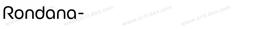 Rondana字体转换