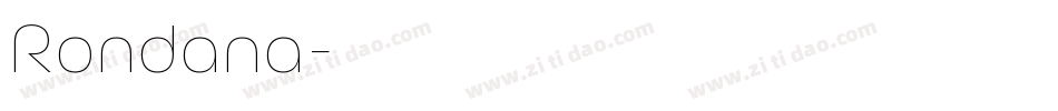 Rondana字体转换