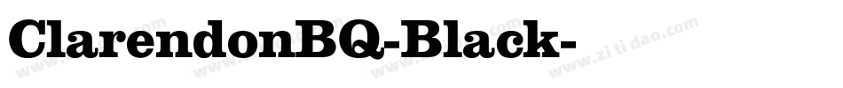 ClarendonBQ-Black字体转换