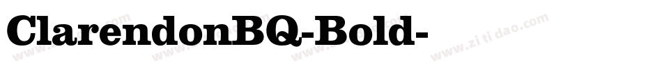 ClarendonBQ-Bold字体转换