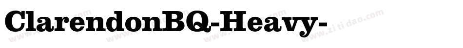 ClarendonBQ-Heavy字体转换