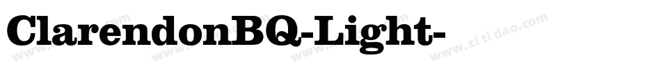 ClarendonBQ-Light字体转换