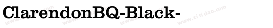 ClarendonBQ-Black字体转换