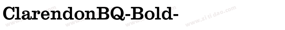 ClarendonBQ-Bold字体转换