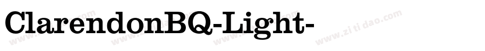 ClarendonBQ-Light字体转换