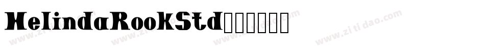 HelindaRookStd字体转换