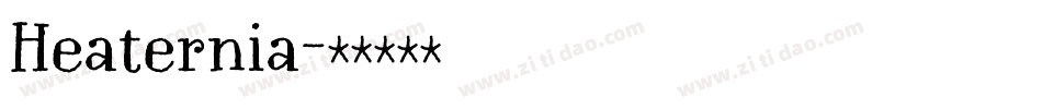 Heaternia字体转换