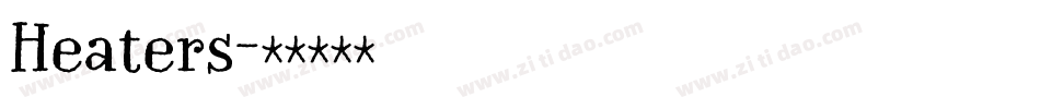 Heaters字体转换