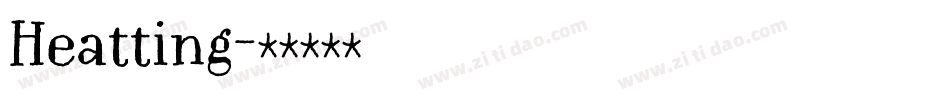 Heatting字体转换