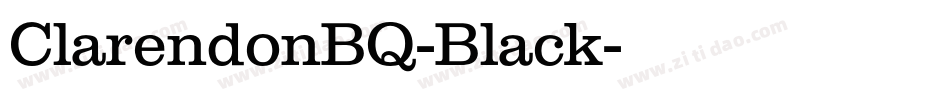 ClarendonBQ-Black字体转换