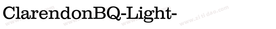 ClarendonBQ-Light字体转换