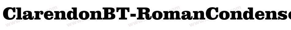 ClarendonBT-RomanCondensed字体转换