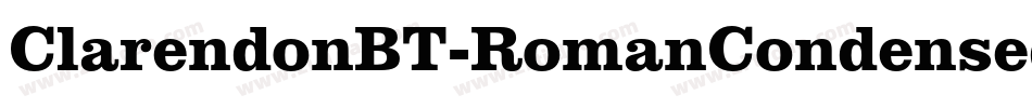 ClarendonBT-RomanCondensed字体转换